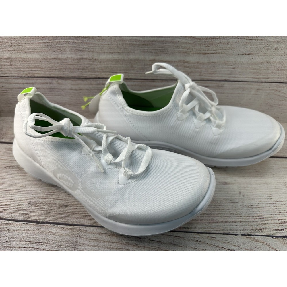 OOFOS Women's White OOMG Sport Low Recovery Shoes Lace Up Sneakers Size 8 NWB